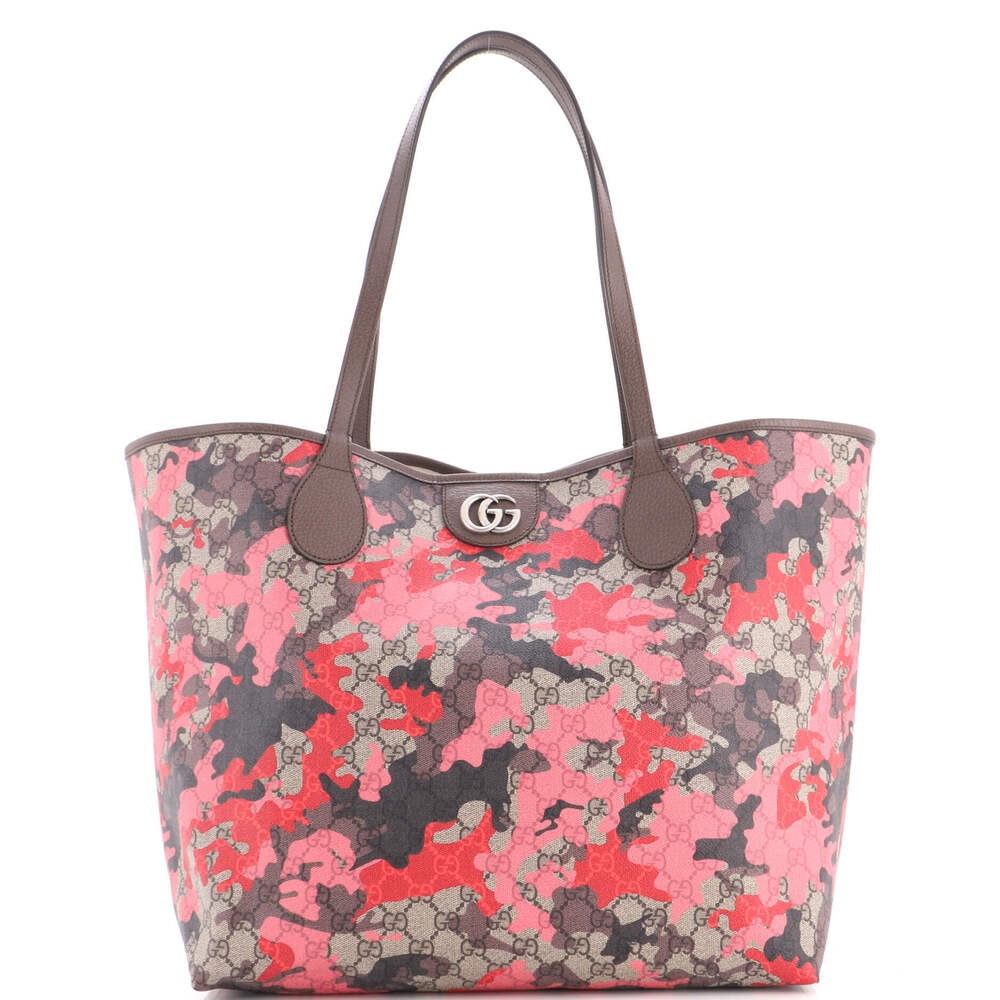Gucci Large GG Open Tote GG Camouflage Coated Canvas